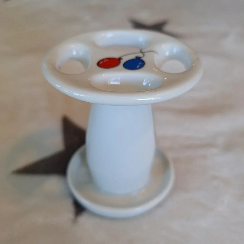 VTG Rare Counterpoint San Francisco Teddy Bear Roller-skates Toothbrush Holder